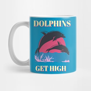 Dolphins Get High Animal Facts Mug